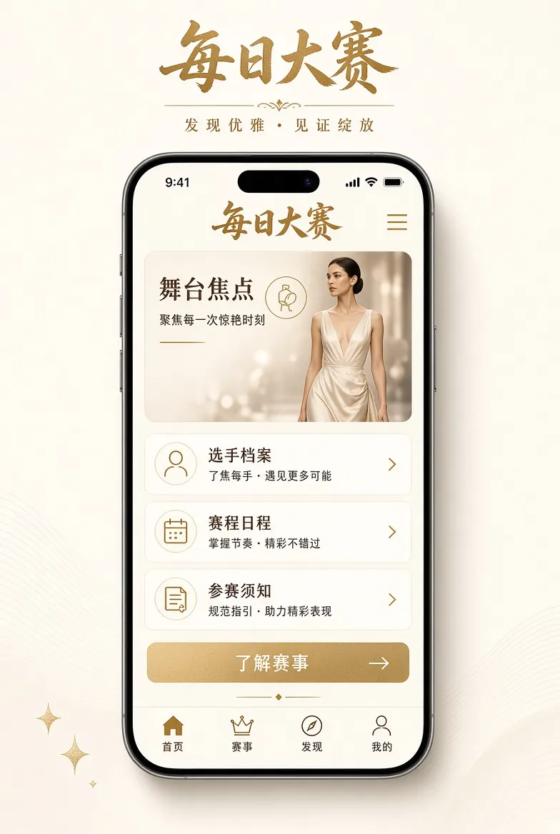 每日大赛APP移动端界面